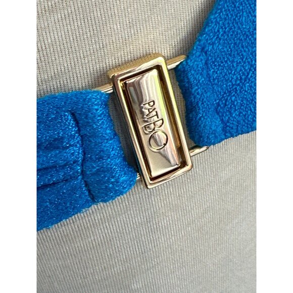 PatBO One Shoulder Fringe Maxi Dress in Cobalt Blue 2 New Womens Long Gown - Picture 7 of 16